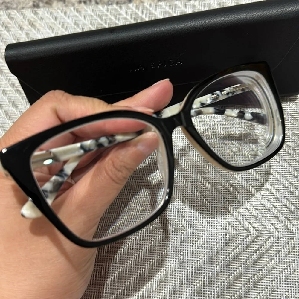 Via Spiga Women’s Ludovica 500 Prescription Astigmatism Glasses Black Acrylic